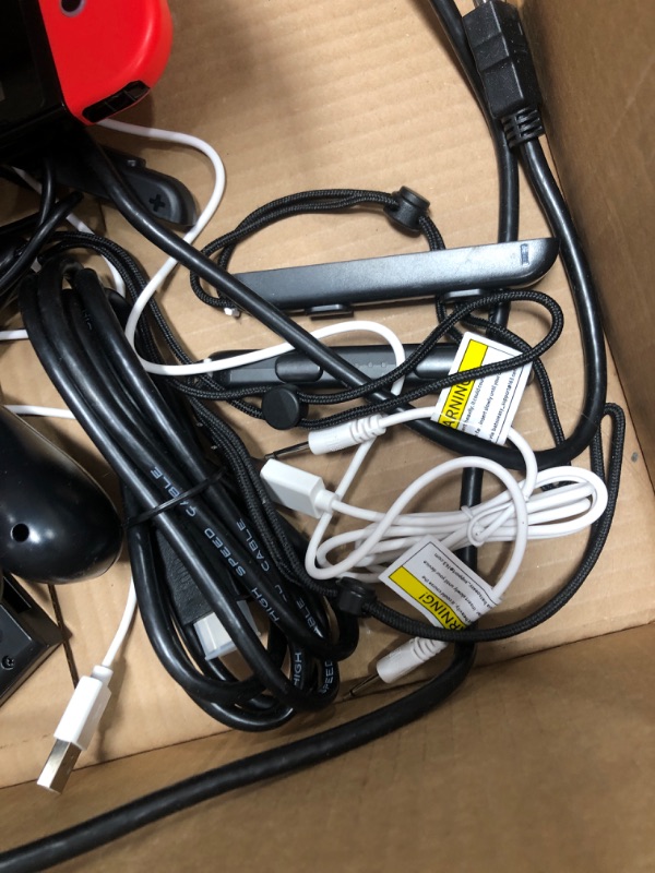 Photo 1 of ****System works*** Red joycon doesn’t connect****
Nintendo Switch with Neon Blue and Red Joy-Con (Renewed)