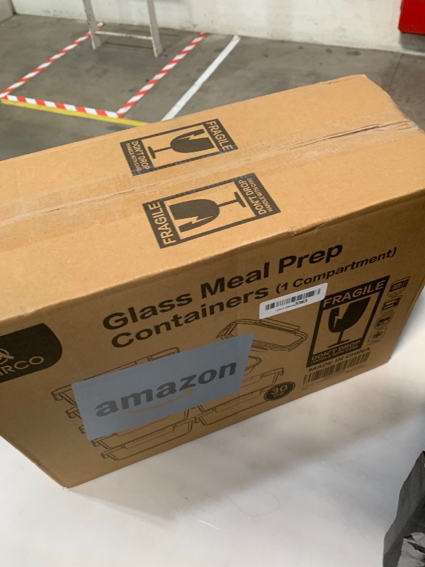 Photo 1 of [8-Pack,30 oz]Glass Meal Prep Containers,Glass Food Storage Containers,Airtight lunch Containers with Lids, Microwave, Oven, Freezer and Dishwasher