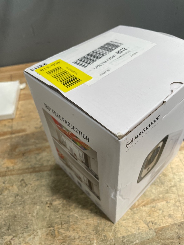 Photo 1 of ?Auto Focus&1080P?Magcubic Mini Smart Projector with 4K Support, Portable Projector with Wifi and Bluetooth, 5W Speaker, Built in Apps, Voice Control, Outdoor Movie Projector