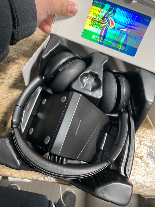 Photo 1 of (2025 Upgraded) Wireless Headset with Mic for Work, Bluetooth Headset with Noise Canceling Microphone with Dongle, Charging Base & Mic Mute, Wireless Headphones for Work from Home/PC/Computer