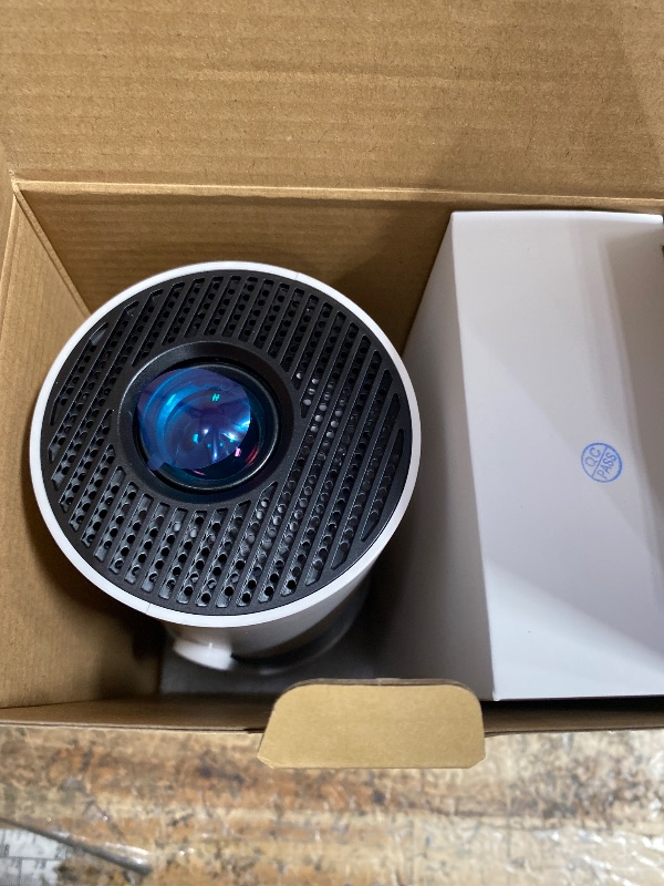 Photo 1 of [Built-in Apps & 2026 Upgraded] Mini Projector with WiFi 6 and Bluetooth 5.4 Support 4K 1080P Auto Keystone 180° Rotatable Projector Portable Compatibile with HDMI/TV Stick/Memory Stick/Laptop, White