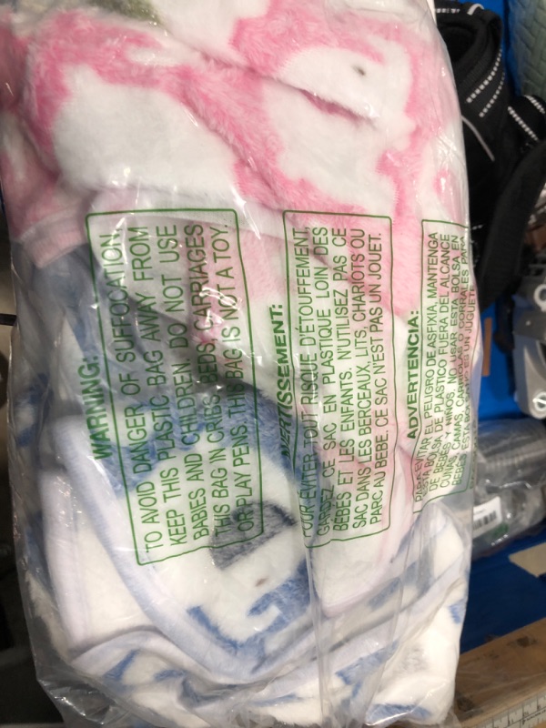 Photo 1 of 1 Pack 3 Blankets Super Soft Fluffy Premium Cute Elephant Pattern Pet Blanket Flannel Throw for Dog Puppy Cat Blue/Pink/Yellow Small(23x16 inch)