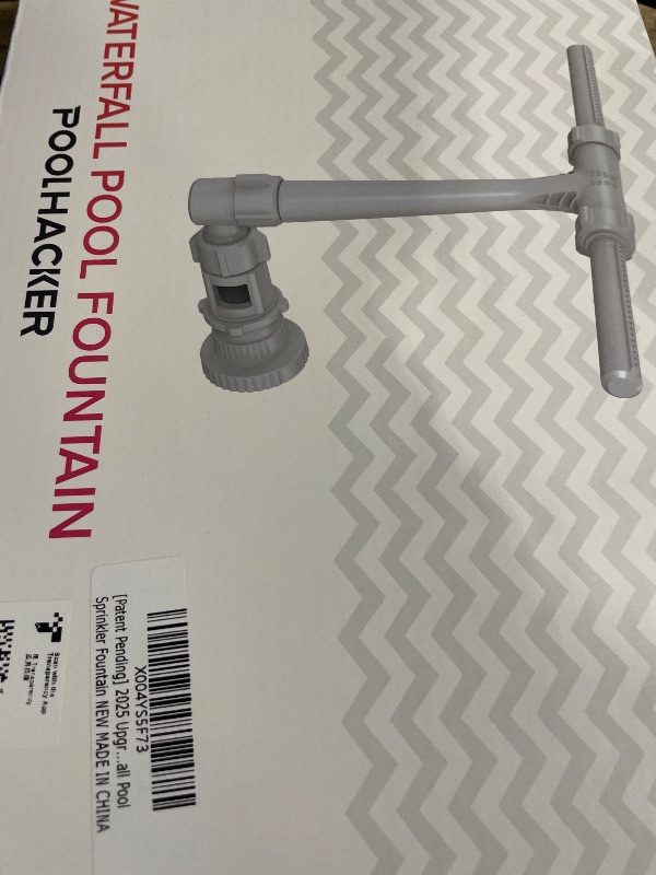 Photo 1 of [Patent Pending] 2025 Upgrade Pool Fountain - Dual Spray Water Fountains for Above Ground/Inground Pools, 2-in-1 Adjustable Waterfall Pool Sprinkler Fountain