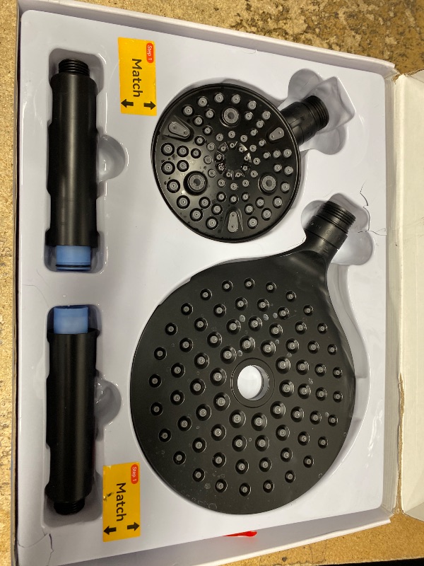 Photo 1 of ***************FOR PARTS ONLY- MISSING PIECES*************MakeFit Dual Filtered Rain Shower Head Combo, High Pressure Handheld Shower Head with Adjustable Bar - Rainfall Shower Head And Showerhead with Filter for Hard Water - Removes Chlorine