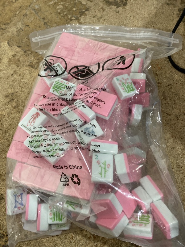 Photo 1 of ***2 missing*** Grandmillennial Coquette Mahjong Tile Set A Grandmillennial