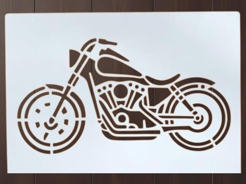 Photo 1 of **YaPoola Design Colorful Floss Holder Reusable Dental Floss Handle 3 Counts for Adults and Kids NO-Waste Floss Picksfloas Holder Flosser
**Motorcycle Stencil – Bike Motorbike Design Template Pattern Reusable Art Stencil for Painting, Crafting and DIY Pro