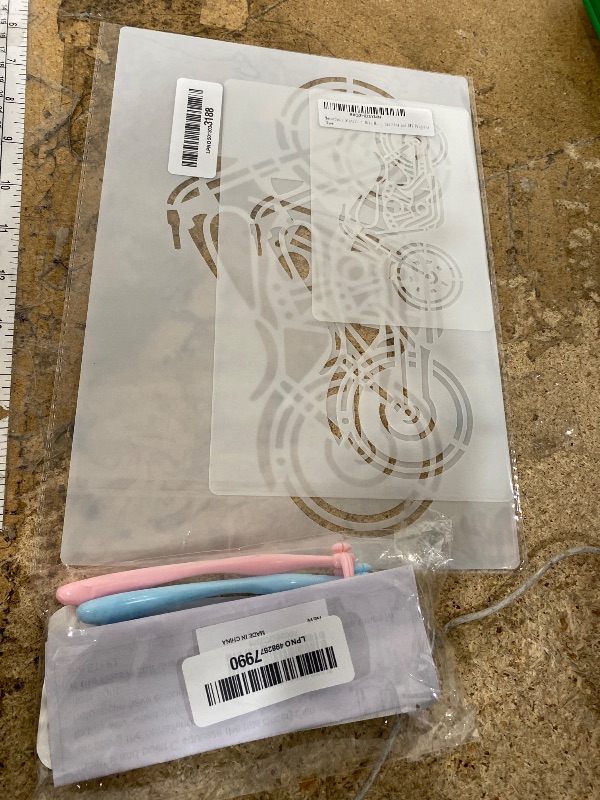 Photo 1 of **YaPoola Design Colorful Floss Holder Reusable Dental Floss Handle 3 Counts for Adults and Kids NO-Waste Floss Picksfloas Holder Flosser
**Motorcycle Stencil – Bike Motorbike Design Template Pattern Reusable Art Stencil for Painting, Crafting and DIY Pro