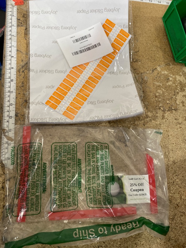 Photo 1 of **Universal Golf Cart Windshield Message Holder (1)
**Printable Sticker Paper for Inkjet Printer, 40 Sheets 8.5"x11'' Matte Sticker Printer Paper Full Sheet Labels for Laser/Inkjet Printers, Letter Size