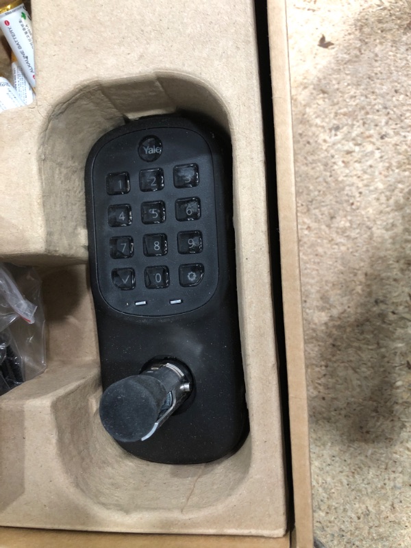 Photo 1 of **************FOR PARTS ONLY- Missing parts************
Yale Assure Lever, Keypad Door Lever (for Doors with no deadbolt) - Keyless Entry with pin Code Unlocking and one-Touch or Auto-Locking - Black Suede