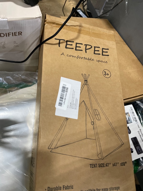 Photo 1 of **PARTS ONLY** Sumerice Teepee Play Tent for Kids with Carry Case, Foldable Girls Playhouse Toy Tent, Gift for Baby Toddler to Play Game Indoor and Outdoor