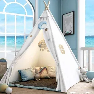 Photo 1 of **PARTS ONLY** Sumerice Teepee Play Tent for Kids with Carry Case, Foldable Girls Playhouse Toy Tent, Gift for Baby Toddler to Play Game Indoor and Outdoor