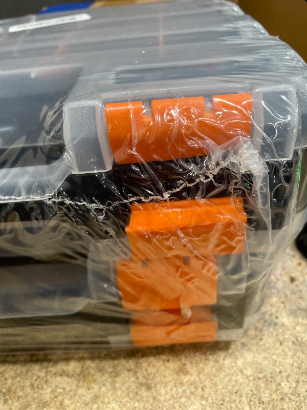 Photo 1 of ***SEE NOTES ***Mayouko Double Side Tools Organizer, Customizable Removable Plastic Dividers, Hardware Box Storage, Excellent for Screws,Nuts,Small Parts, 34-Compartment,2 PCS Set,12.6"L x 10.6"W x 3.2"H