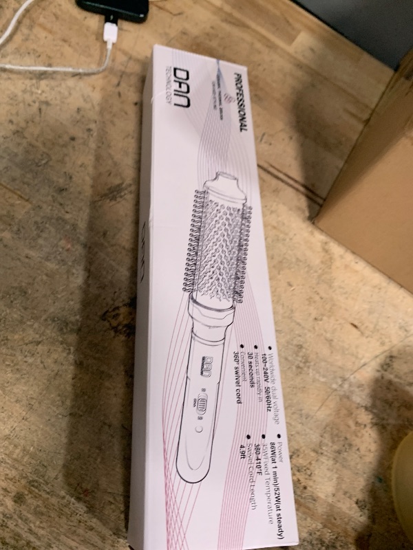 Photo 1 of 1.5 inch Thermal Brush, Dual Voltage Heated Round brushe,curlingBrush for Blowout Look, Dual PTC Fast Style heated brushs,Ceramic thermal RoundBrush Makes Hair Shinier & Smoother,(Black)