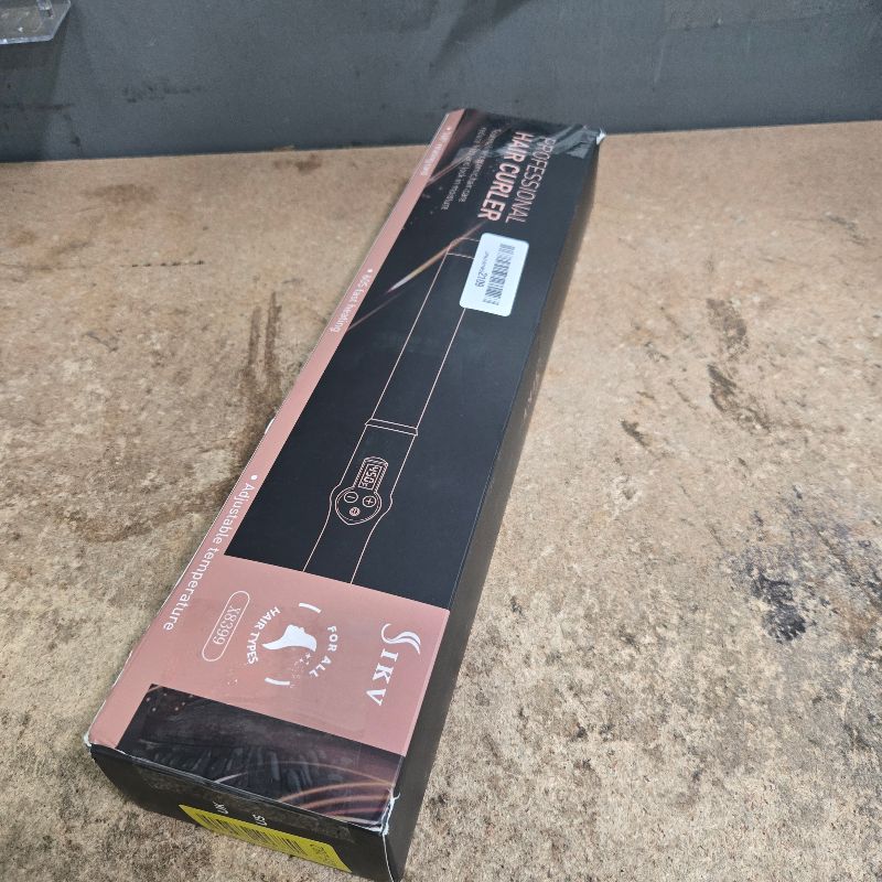 Photo 1 of 1 1/2 Inch Large Curling Wand for Long Hair, 1.5 Inch Dual Voltage Hair Curling Iron Wand Ceramic Extra Long Barrel,10 Adjustable Temp