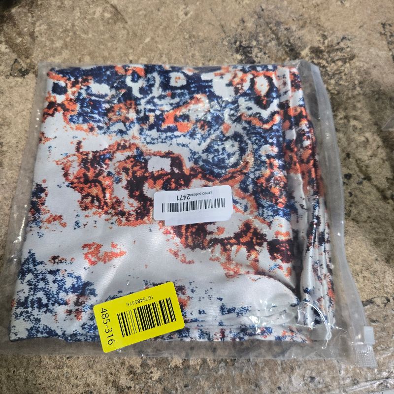 Photo 1 of 1 Pack Boho Vintage Rug Satin Pillowcase Similar to Silk Pillow Cases for Hair and Skin, Soft Smooth Breathable Cool Pillowcases, with Hidden Zipper King Size 20" x 36"