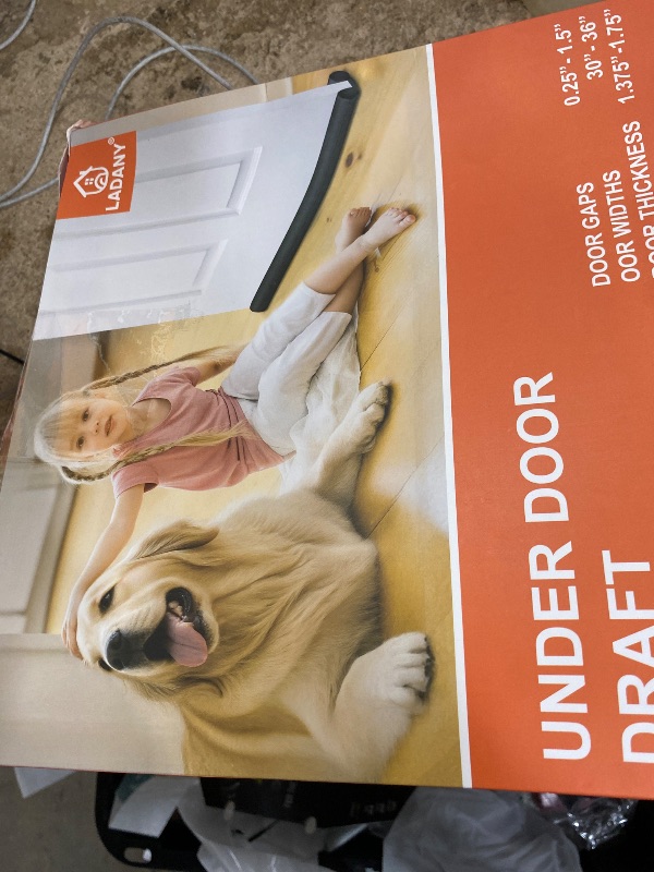 Photo 1 of (2 Pack) Under Door Draft Stopper, Draft Stopper for Bottom of Door, Adjustable 30-36 Inch Door Draft Blocker, Under Door Gap Filler, Easy Install Door Seal, Helps Reduce Drafts, Noise and Heat Loss