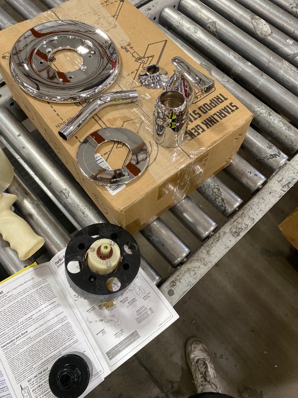 Photo 1 of **MISSING SOME PIECES**American Standard 7413501.002 Chatfield Single-Handle Shower Trim Kit with 3-Function Showerhead 1.8 GPM, Polished Chrome