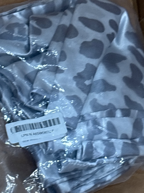 Photo 1 of 1 Pack Satin Pillowcase for Hair and Skin Abstract Brown Leopard Imitation Silk Pillowcase with Hidden Zipper Soft Breathable Smooth Cooling Pillow Cover King Size for Bedroom Sofa 20”x36”