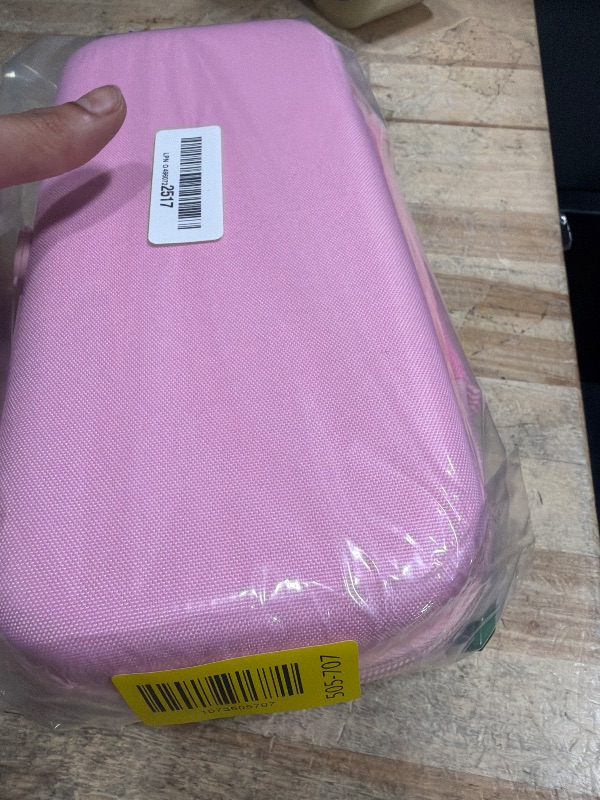 Photo 1 of [Charge inside] Carrying Case for Nintendo Switch 2 2025 / Switch OLED / Switch with Adapter and for Joy Cons Storage, Travel Case for Switch 2 Console with 22 Game Card Storage (Pink)