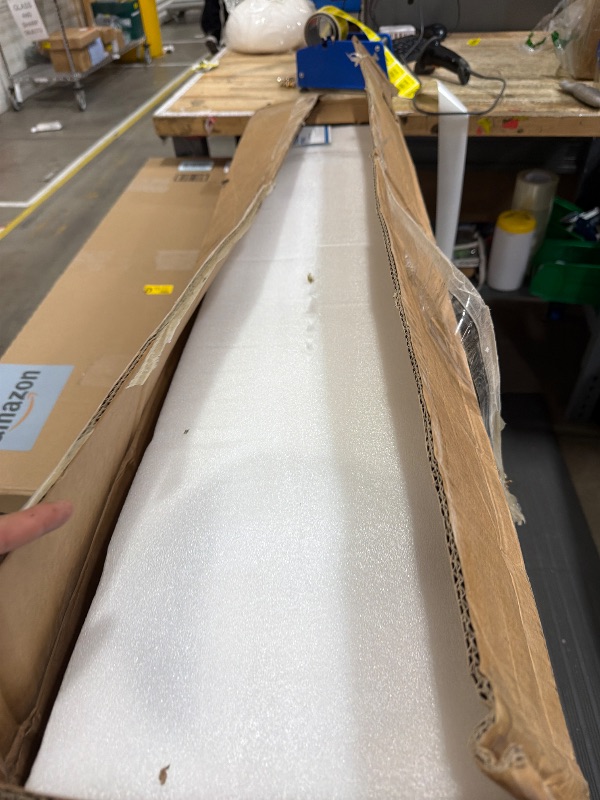 Photo 1 of ***MISSING PARTS***
YYEHON 108 Inch Large Industrial Ceiling Fans, HVLS Commercial Black Fan with DC Reversible Motor, 6 Reversible Blades, 3 Downrods, 6-Speed Remote Control, for Shop Gym Garage Warehouse