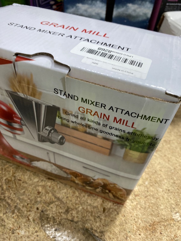 Photo 1 of ***MISSING PARTS***
Ezato 2026 Grain Mill Attachment for KitchenAid Stand Mixer, All Metal 9 Levels Flour Mill for KitchenAid, Fit for Grinding Wheat, Corn, Oats, Millet, Coffee Beans