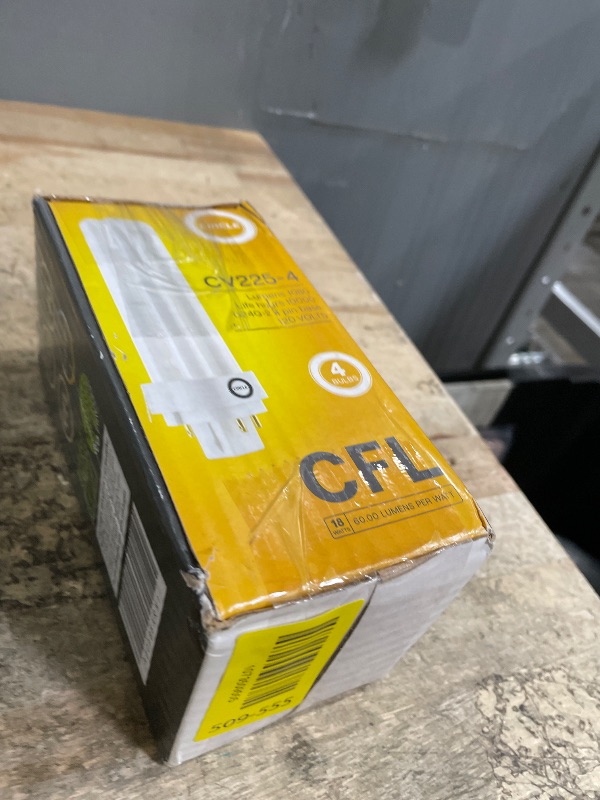 Photo 1 of (4 Pack) PLC-18W 827, 4 Pin G24q-2, 18 Watt Double Tube, Compact Fluorescent Light Bulb, Replaces Sylvania 20683 and Philips 38329-9 - PL-C 18W/827/4P/ALTO