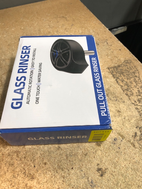 Photo 1 of **MISSING PIECES**Glass Rinser for Kitchen Sink, High Pressure 360 Degree Rotating Spout Glass Rinser with Pull-out Spray Gun Design, Glass Cup Cleaner Sink Attachment Washer Baby Bottle, Glass Cup, Wine Glass (Black)