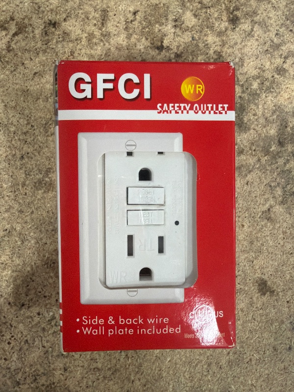 Photo 1 of (15 AMP-1 Pack)LOONAVA GFCI Outlet WR White – Tamper Resistant, Weather Resistant GFI Receptacle with Self-Test, LED Indicator,UL Listed, Easy Install – Ground Fault Outlet for Outdoor Use & Bathroom