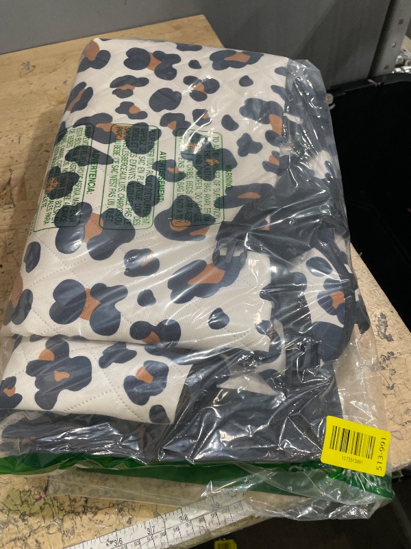 Photo 1 of (large) NECKORY Backseat Cover for Dogs, Waterproof and Non-Slip Pet Bench Seat Covers, Car Seat Protector for Back Seat, Universal Size Rear Car Seat Cover Fits Cars, Trucks and SUVs, L-Leopard&Black
