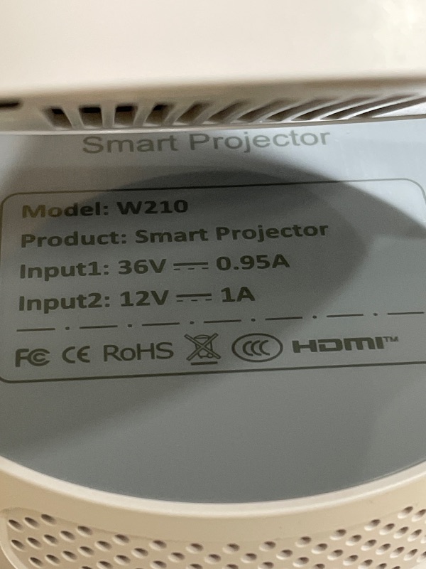 Photo 1 of [Built-in Apps & 2026 Upgraded] Mini Projector with WiFi 6 and Bluetooth 5.4 Support 4K 1080P Auto Keystone 180° Rotatable Projector Portable Compatibile with HDMI/TV Stick/Memory Stick/Laptop, White