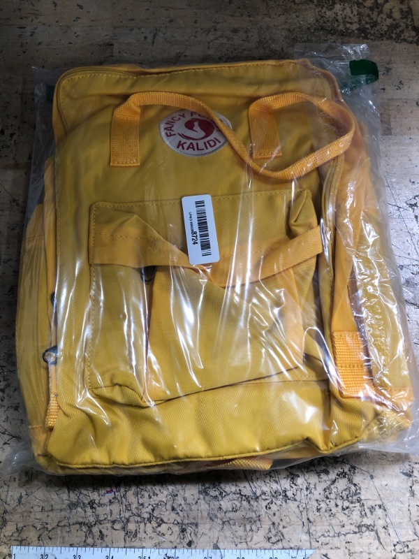 Photo 1 of (SMALL) KALIDI Casual Laptop Backpack 15 Inches Classic Camping Rucksack Travel Outdoor Square Daypack College Hiking Gym Bag, Yellow