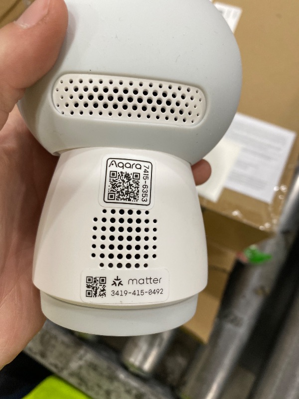 Photo 1 of **MISSING CORDS**Aqara 4K UHD Dual-Lens Matter Camera Hub G350, Indoor Security Camera 9X Zoom, 360° Pan & Tilt, AI Auto-Tracking, Face/Gesture Recognition, Works with Apple HomeKit, Alexa, Google Home, SmartThings