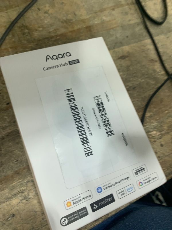 Photo 1 of **MISSING CORDS**Aqara 4K UHD Dual-Lens Matter Camera Hub G350, Indoor Security Camera 9X Zoom, 360° Pan & Tilt, AI Auto-Tracking, Face/Gesture Recognition, Works with Apple HomeKit, Alexa, Google Home, SmartThings