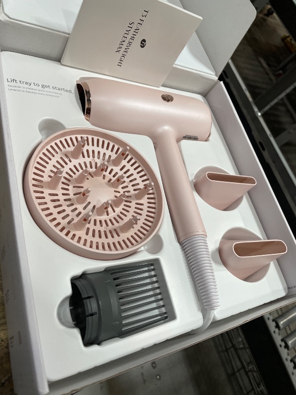 Photo 1 of ***MISSING PARTS***
T3 Featherweight StyleMax Professional Ionic Hair Dryer with Custom Heat Automation & 4 Attachments, Fast Drying, Lightweight with 5 Heat & 3 Speed Settings, 2 Concentrators, Diffuser & Smoothing Comb