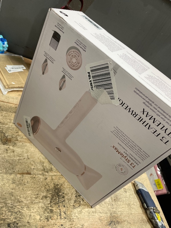 Photo 1 of ***MISSING PARTS***
T3 Featherweight StyleMax Professional Ionic Hair Dryer with Custom Heat Automation & 4 Attachments, Fast Drying, Lightweight with 5 Heat & 3 Speed Settings, 2 Concentrators, Diffuser & Smoothing Comb