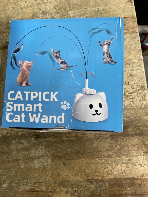 Photo 1 of ***SEE NOTES****Interactive Cat Toys for Indoor Cats: Upgraded 360° Automatic Spin Flying Bird Feather Wand with Silicone Protected Rod Safe Play, Strong 8cm Suction Cup, USB-Rechargeable for Bored Kittens and Adult