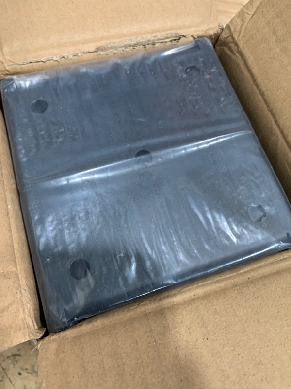 Photo 1 of **MISSING PIECES**FMhotu 4x4 Stainless Steel Post Base,Internal 3.5 x 3.5 Anchor Bracket,Deck Concrete Support Anchor for Deck Railing, Fences, Mailboxes (4Pcs Black)