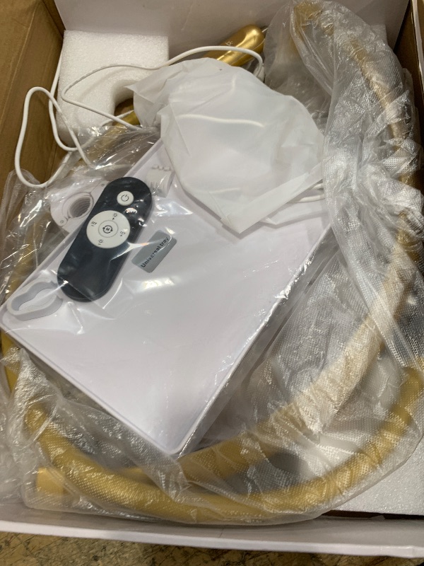 Photo 1 of ***MISSING PARTS***
Mznoo Half Moon Lash Light, LED Moon Lamp with Tool Tray for Eyelash Extensions, Nail Art, Tattoo and Skincare, Adjustable Color Temperature and Brightness (Gold)