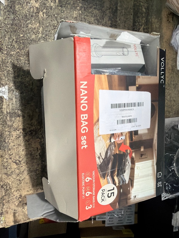 Photo 1 of **MISSING VACCUUM**VOLLYC Vacuum Bags for Clothing with Rechargeable Air Pump, 15 Pack Vacuum Seal Bags for Travel, Space Saver Bags for Luggage and Suitcases, Compression Packing Bags in Multiple Travel Size