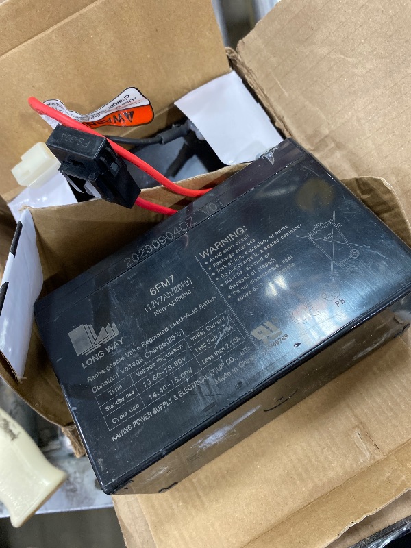 Photo 1 of ****PARTS ONLY *** Battery LONGWAY V1 NON SLIPABLE