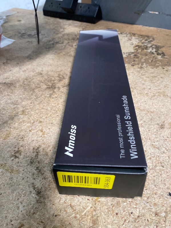 Photo 1 of [Upgraded] Nmoiss Windshield Sun Shade Umbrella - [Vinyl Coating Heat Shield] Protect Car from Sun Rays & Heat Damage Keep Cool and Protect Interior, Spring Structure Edge Medium 56" L x 31" W