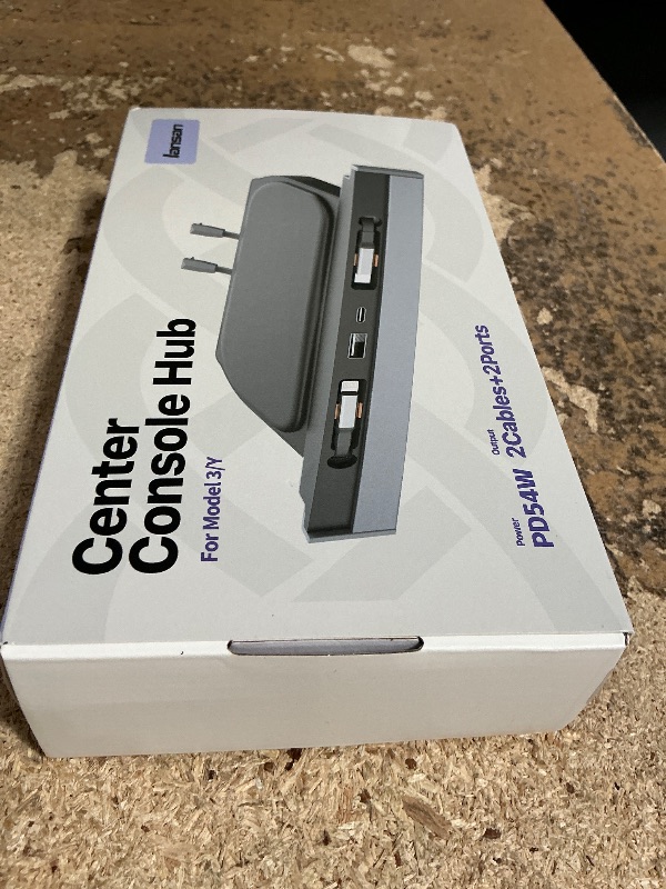 Photo 1 of (USED, UNTESTED) USB Hub for Tesla Model 3 Model Y Waterproof - Fast Phone Charger for Model Y/3 Accessories 2024 2023 2022 2021 Multi Port Retractable Docking Station, 100% Fit Center Console(Not Fit Model 3 2024)