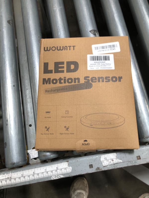 Photo 1 of **SEE NOTES***wowatt 10000mAh Rechargeable Ceiling Light with Remote, 3 Color Temperatures & Brightness Dimmable, Wireless Ceiling Light with Magnetic Design, Battery Ceiling Light for Shower Hallway Pantry