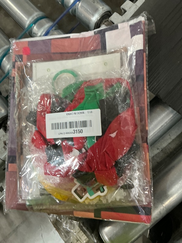 Photo 1 of (SELLING PARTS MISSING MANY) Pixel Birthday Party Decorations, Party Supplies Set Including Balloons, Backdrop, Banner, Tablecloth, Hanging Swirls, Cake Cupcake Toppers for Pixel Theme Party
