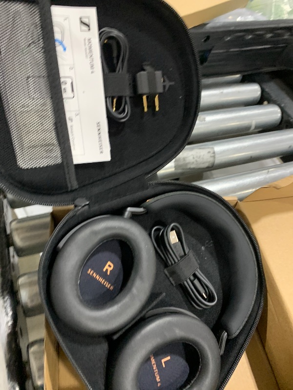 Photo 1 of Sennheiser Consumer Audio Momentum 4 Wireless Headphones - Bluetooth Headset for Crystal-Clear Calls with Adaptive Noise Cancellation, 60h Battery Life, Lightweight Folding Design - Black/Copper