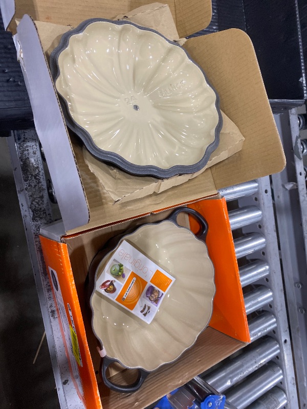Photo 1 of Le Creuset Enameled Cast Iron Signature Pumpkin Cocotte, 4 qt., Licorice