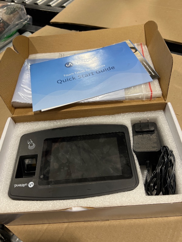 Photo 1 of uAttend JR2000 Biometric Fingerprint, RFID, PIN Time Clock for Small Business – Cloud-Based Attendance System with Optional Payroll Integration – All-in-One System