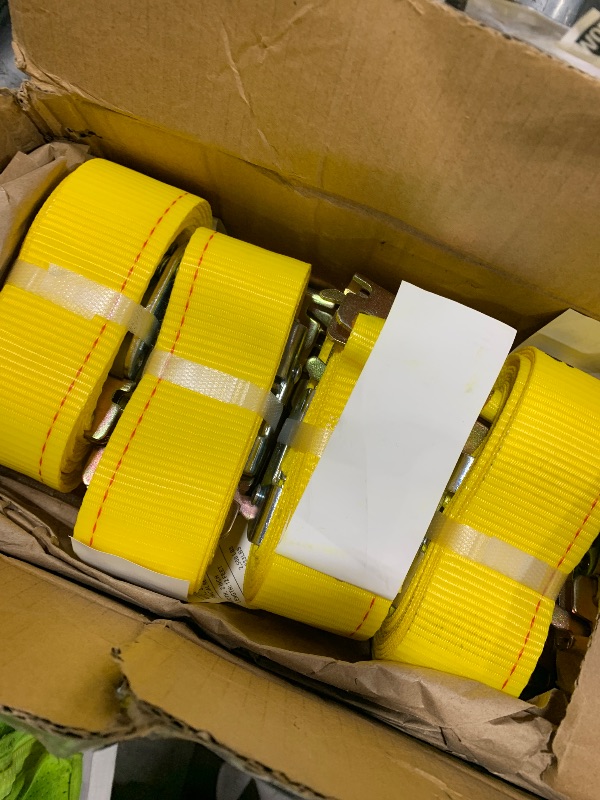 Photo 1 of 10 Pack E-Track Cam Buckle Straps 2" x 12' x 2,500 lbs Strength for Cargo Tie Down in Enclosed Trailer & Van by KODIAK STRAPS