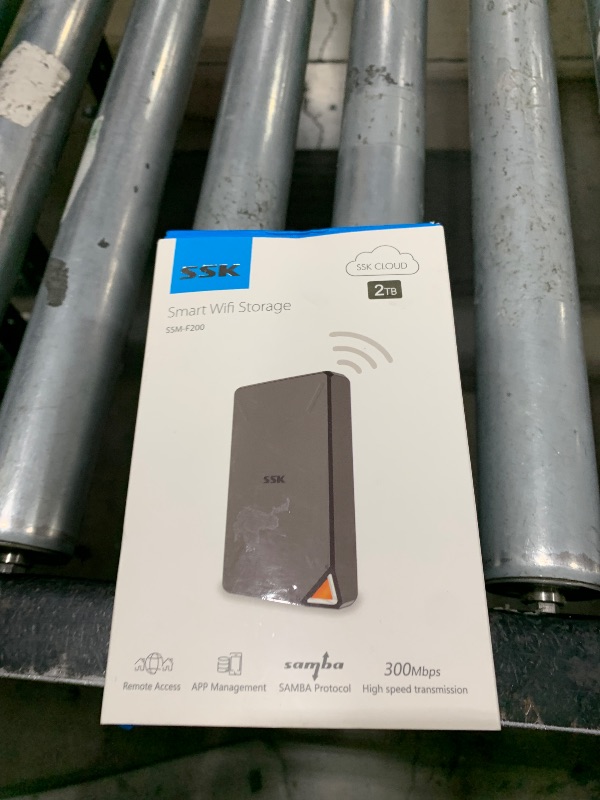 Photo 1 of SSK 2TB Portable NAS External Wireless Hard Drive with Own Wi-Fi Hotspot, Personal Cloud Smart Storage Support Auto-Backup, Phone/Tablet PC/Laptop Wireless Remote Access