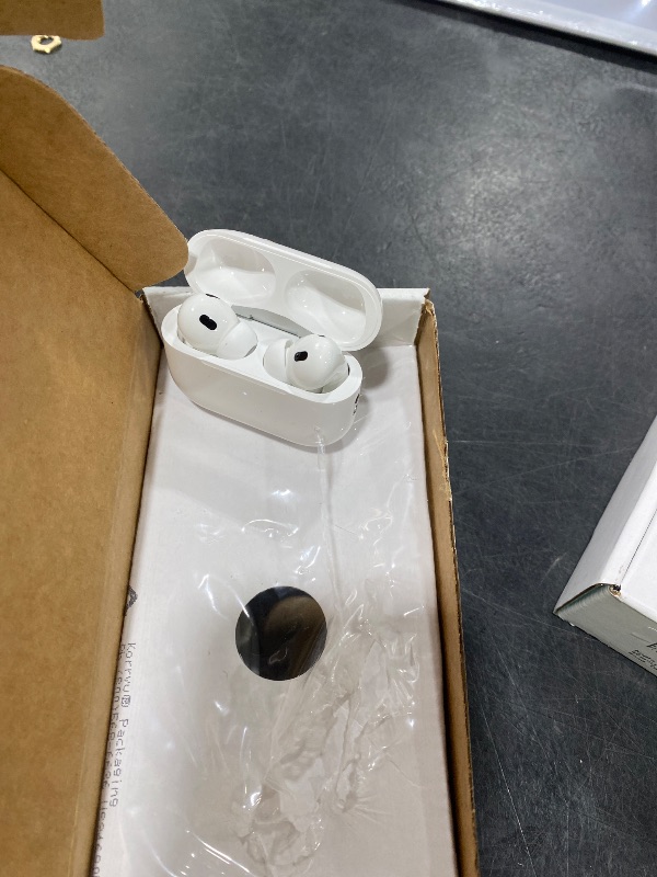 Photo 1 of Apple AirPods Pro (2nd generation) with MagSafe Charging Case (USB-C) (Renewed)
